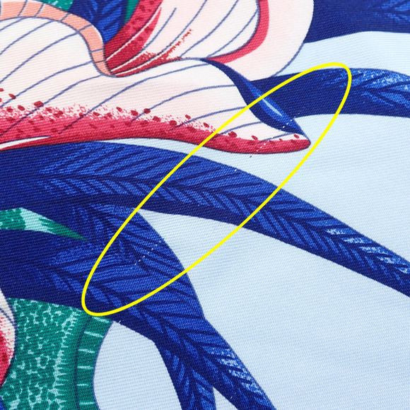 HERMES Blue Silk Scarf - Picture 7 of 9